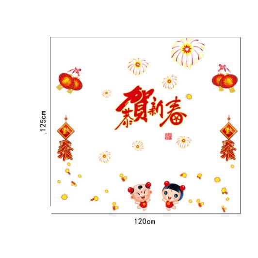 Decal trang trí Tết - Tưng Bừng Đón Xuân