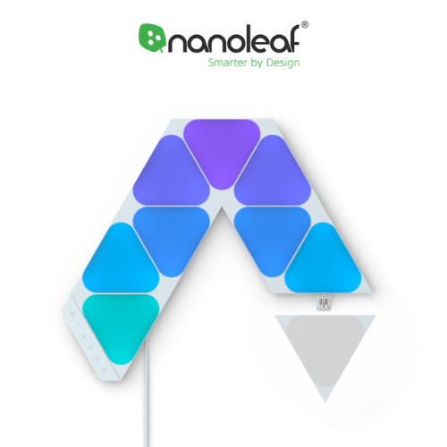 Đèn LED RGB lắp ghép thông minh Nanoleaf Shapes Tam Giác Mini - Mini Triangle 9 ô đèn