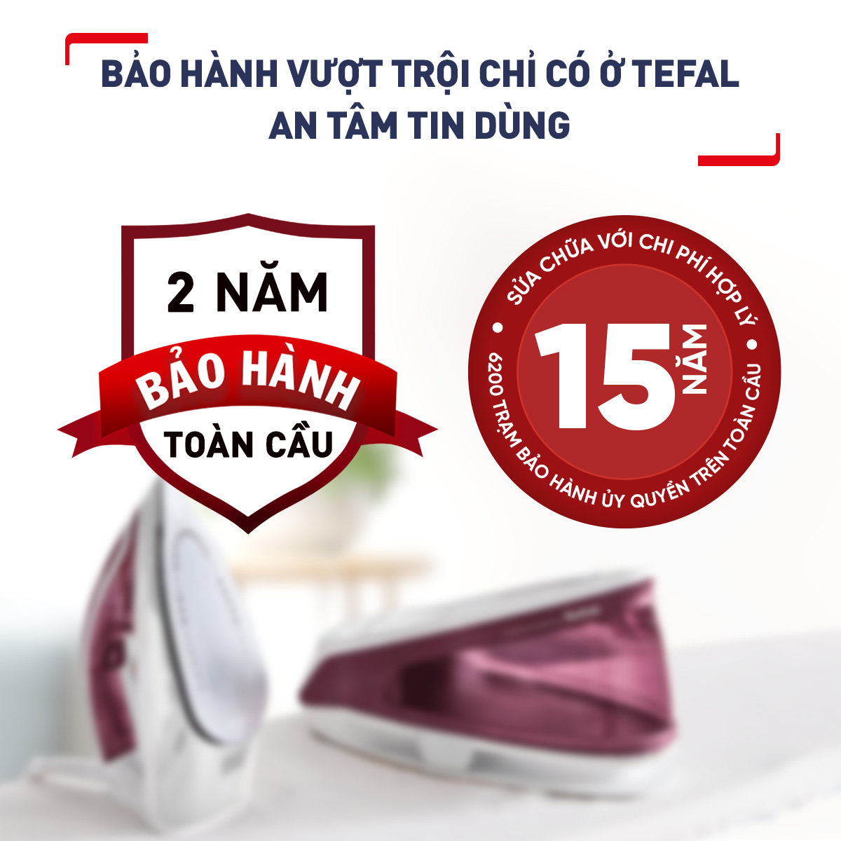 Bàn ủi hơi nước Tefal SV6110E0 - Hàng chính hãng