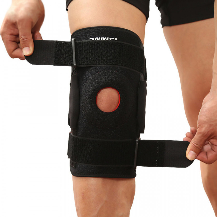 Hình ảnh Đai Hỗ Trợ Khớp Gối AOLIKES YE-7907 Có Thanh Nhôm Trợ Lực Cao Cấp Sport Knee Protector - Hàng Chính Hãng