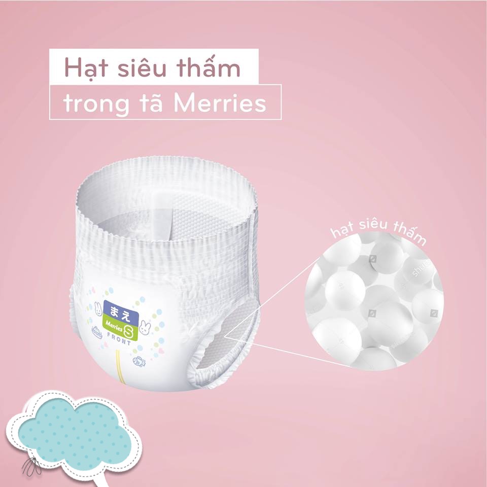 Tã/Bỉm Quần Merries XL-38+6 (44 Miếng)