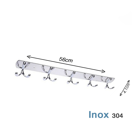 Móc Áo Inox 304 M2 không gỉ 5 chân móc