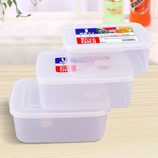 Bộ 2 hộp đựng nước dùng, nước hầm xương dung tích 2L Nội địa Nhật Bản