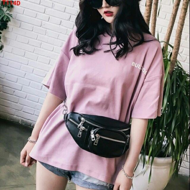 Túi đeo chéo da/ túi đeo bụng 2in1 nam/nữ chất đẹp