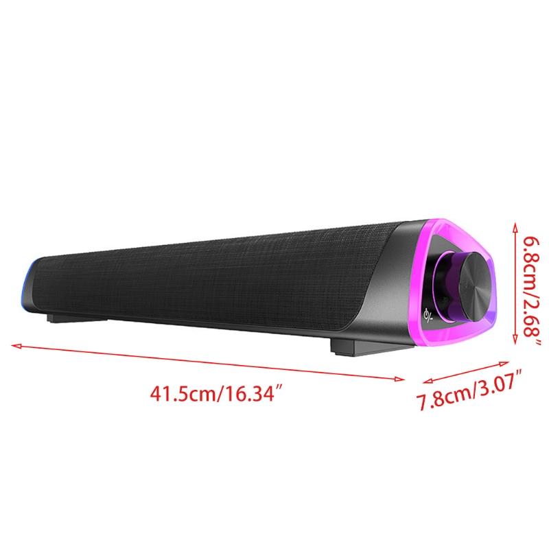 3D vòm soundbar 5.0 loa máy tính có dây Color: White