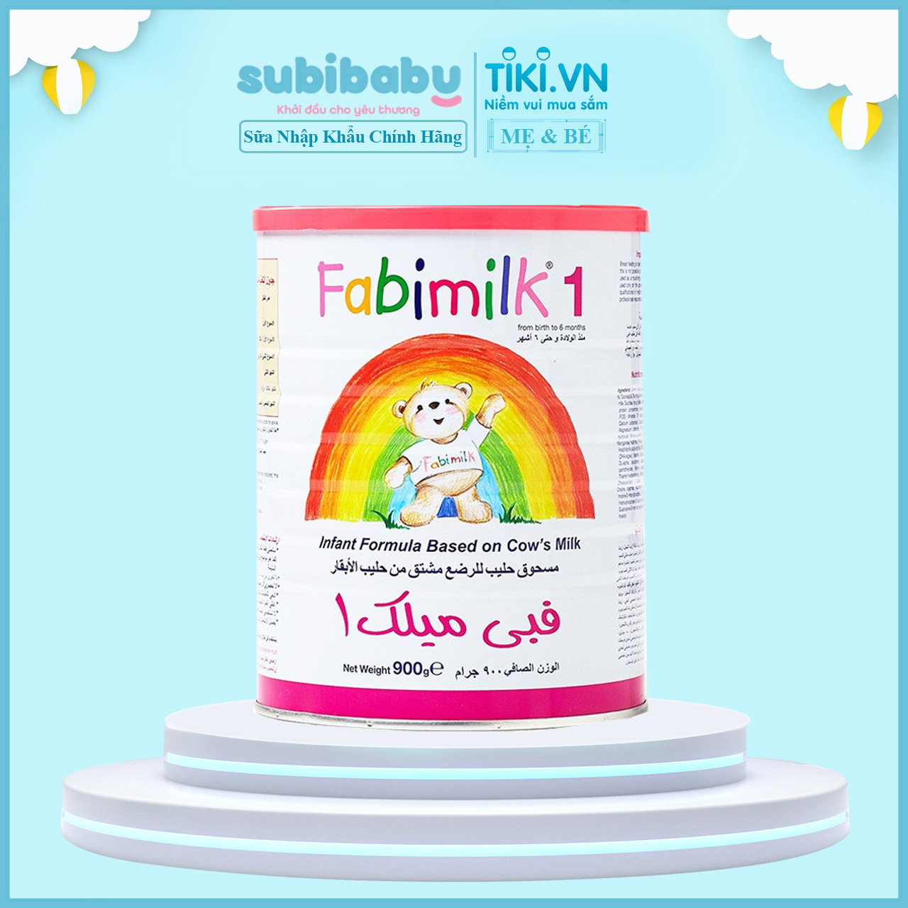 Sữa Fabimilk 900g số 1 dành cho trẻ từ 0-6 tháng