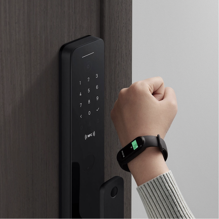 Khóa thông minh Xiaomi Smart Door Lock Push and Pull Automatic - Thân khóa tự động, 7 cách mở cửa, mở khoá vân tay, kết nối Homekit, Mihome - Hàng Chính hãng