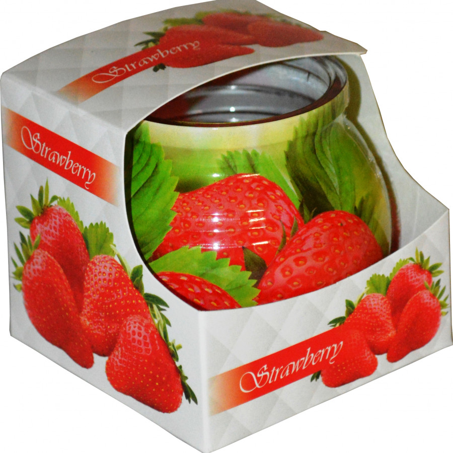Ly nến thơm Admit ADM0732 Strawberry 80g (Hương dâu tây)