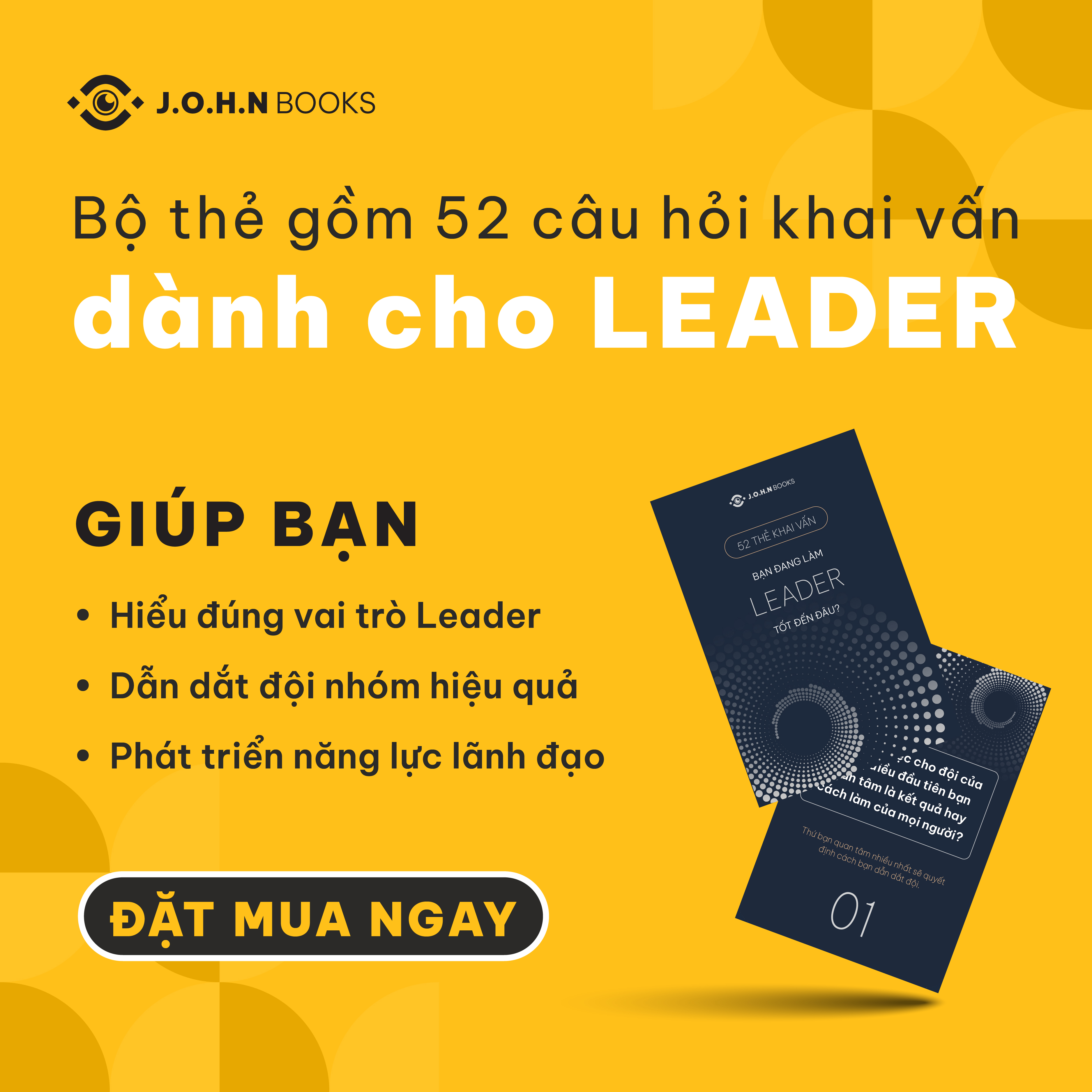 Bộ thẻ khai vấn phát triển năng lực Lãnh đạo &amp; Quản lý đội nhóm dành cho Leader