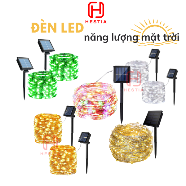 Đèn led dây năng lượng mặt trời T-Light 10 mét, 20 mét cho không gian Nhà, Quán Cafe, Ban Công, Sân Thượng Siêu Chill