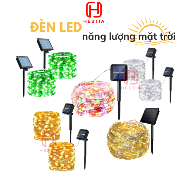 Đèn led dây năng lượng mặt trời T-Light 10 mét, 20 mét cho không gian Nhà, Quán Cafe, Ban Công, Sân Thượng Siêu Chill...