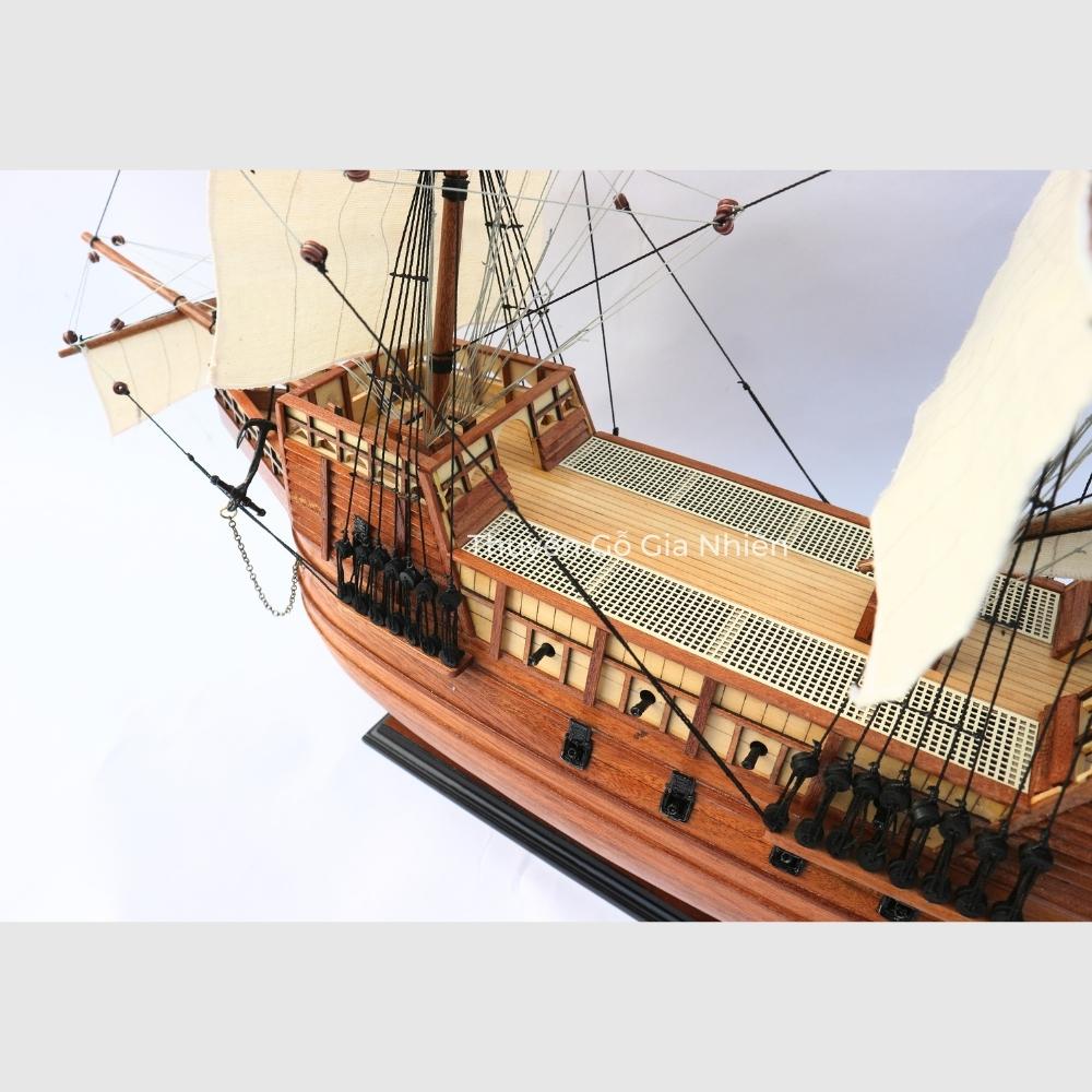 Mô Hình Thuyền Gỗ Phong Thủy Dạng Thuyền Cổ MARY ROSE Chính Hãng Hàng Xuất Khẩu Chất Lượng Cao