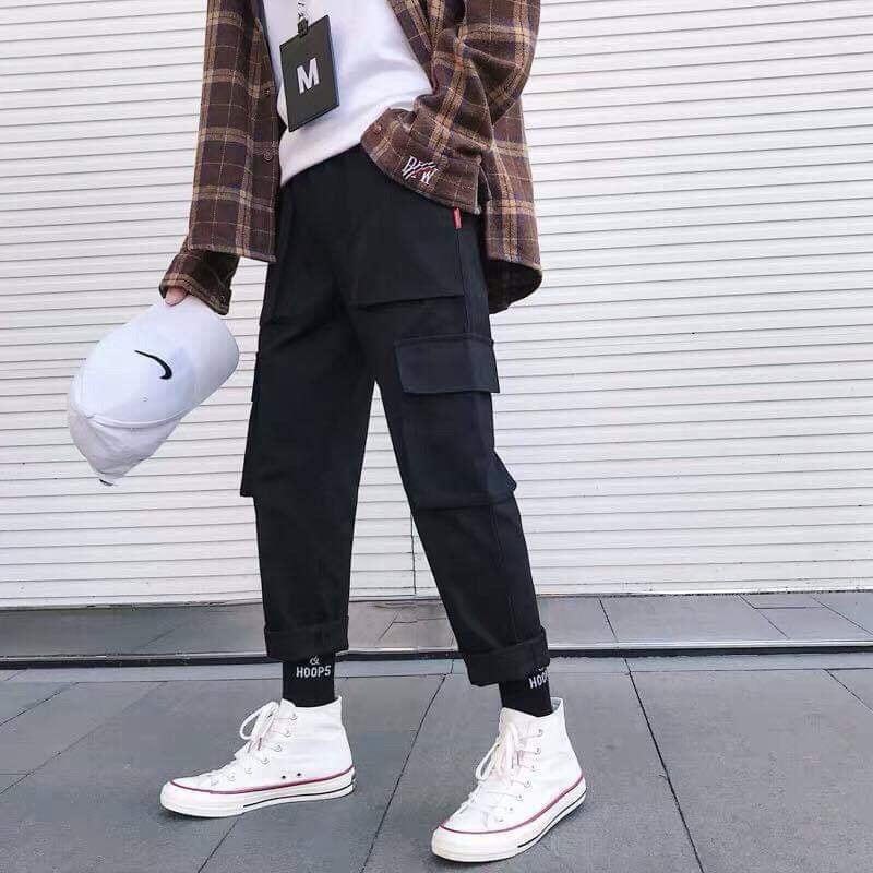 Quần Jogger kaki Túi Hộp Unisex