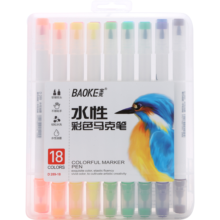 Bút lông hai đầu Marker Baoke - D289