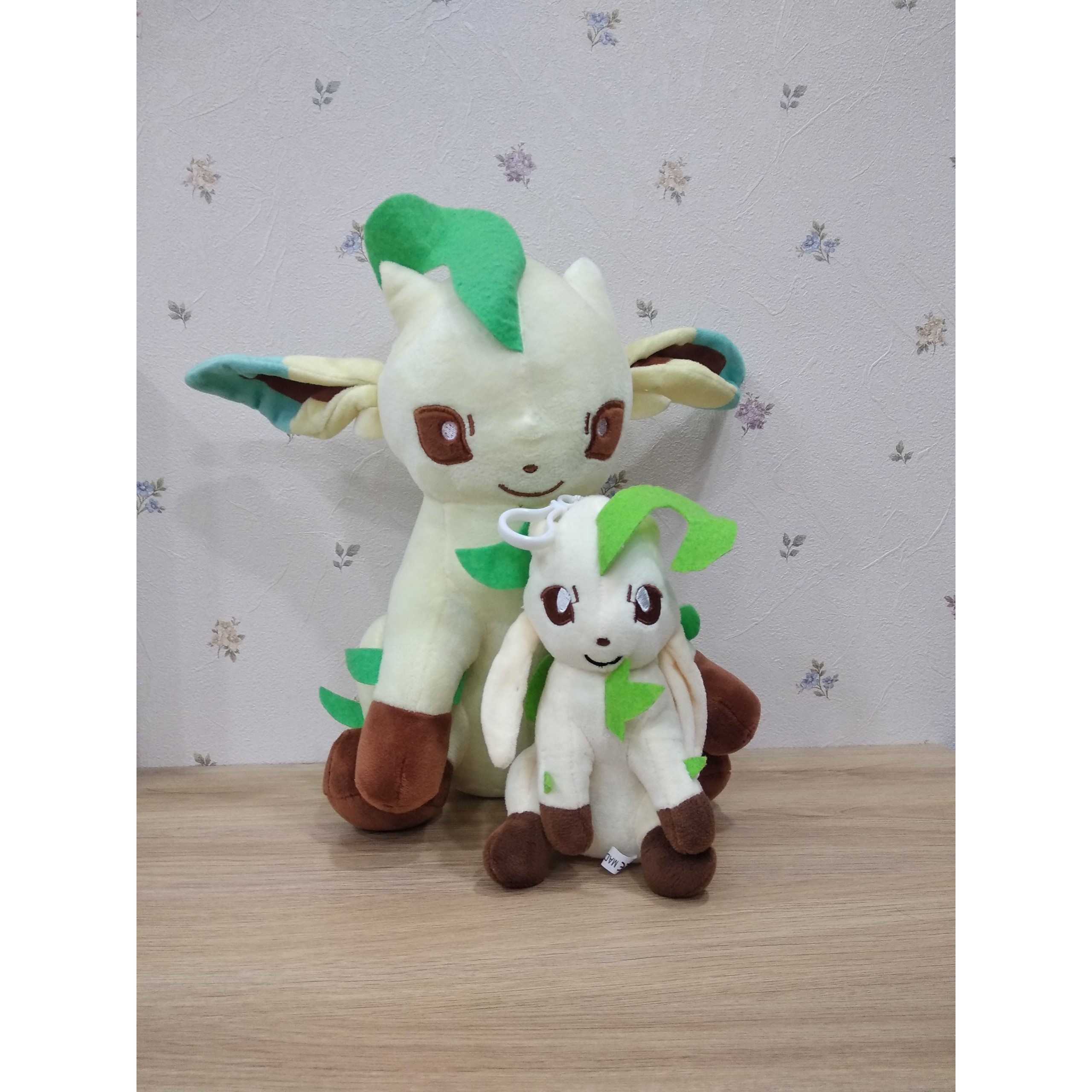 Gấu bông Pokemon Eevee tiến hóa hệ cỏ 1 lớn + 1 nhỏ