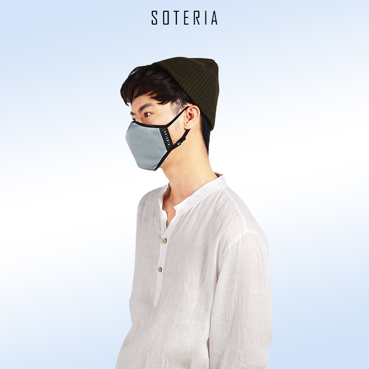 Khẩu trang thời trang Soteria Ultimate Grey ST194 - N95 lọc 99% bụi mịn 0.1 micro