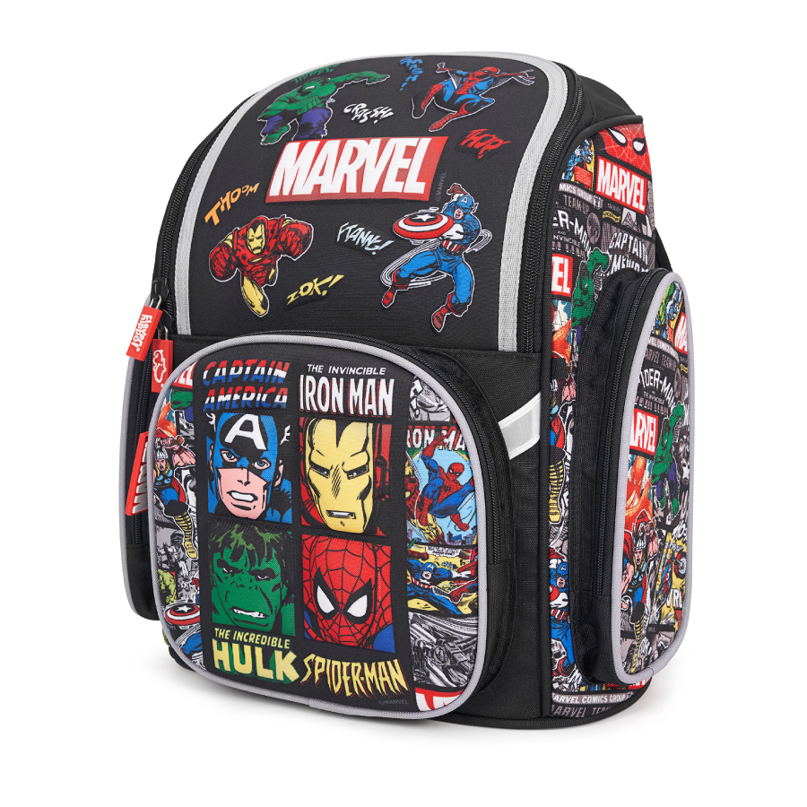 Ba Lô Fancy Siêu Anh Hùng Marvel Đen CLEVER HIPPO BLM1230