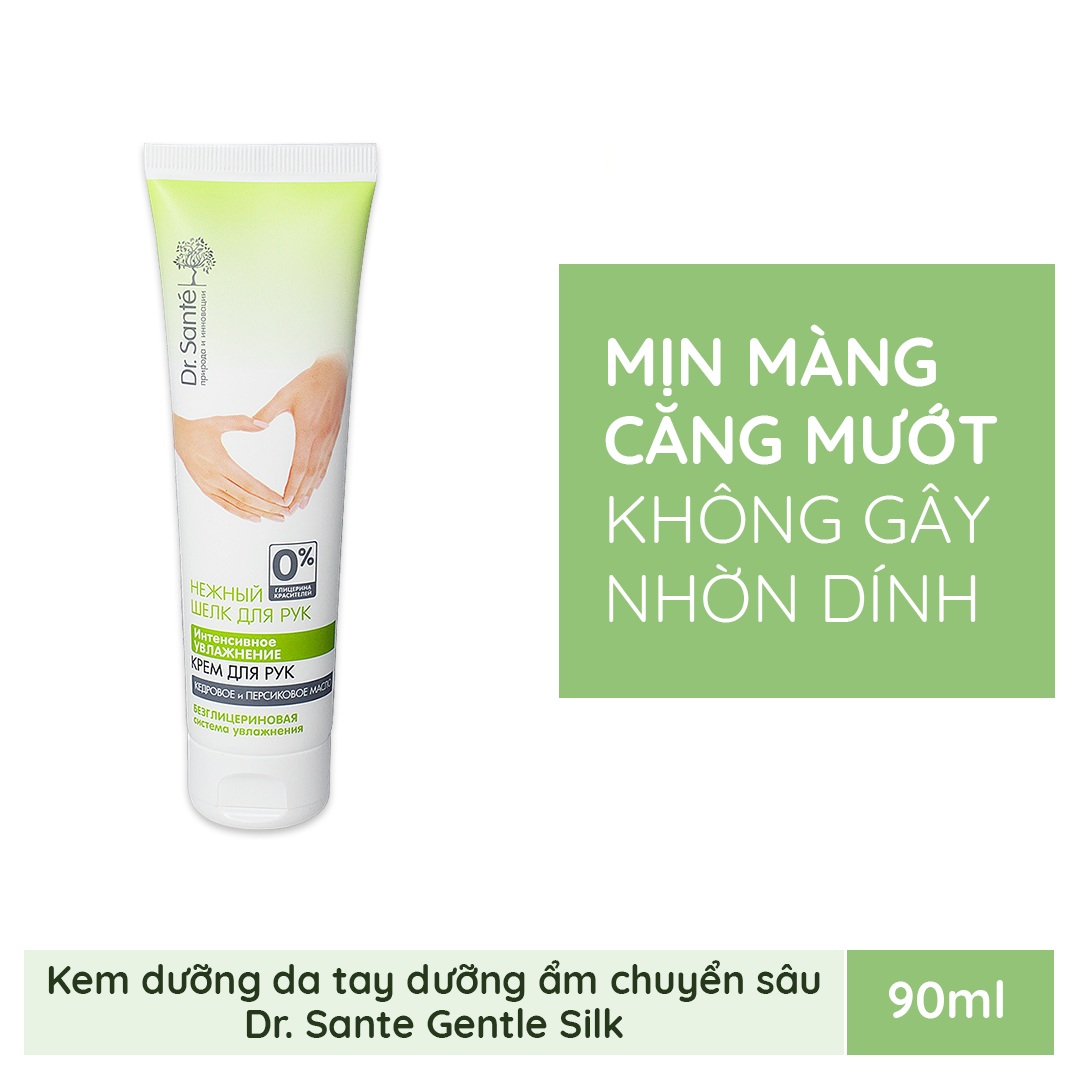 Kem dưỡng da tay Dr. Sante Gentle Silk dưỡng ẩm chuyên sâu 90ml