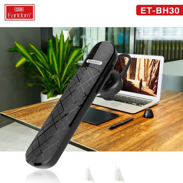 Tai Nghe Bluetooth Earldom 1 tai BH30 dành cho mọi dòng máy - HÀNG NHẬP KHẨU CHÍNH HÃNG 100% màu đen