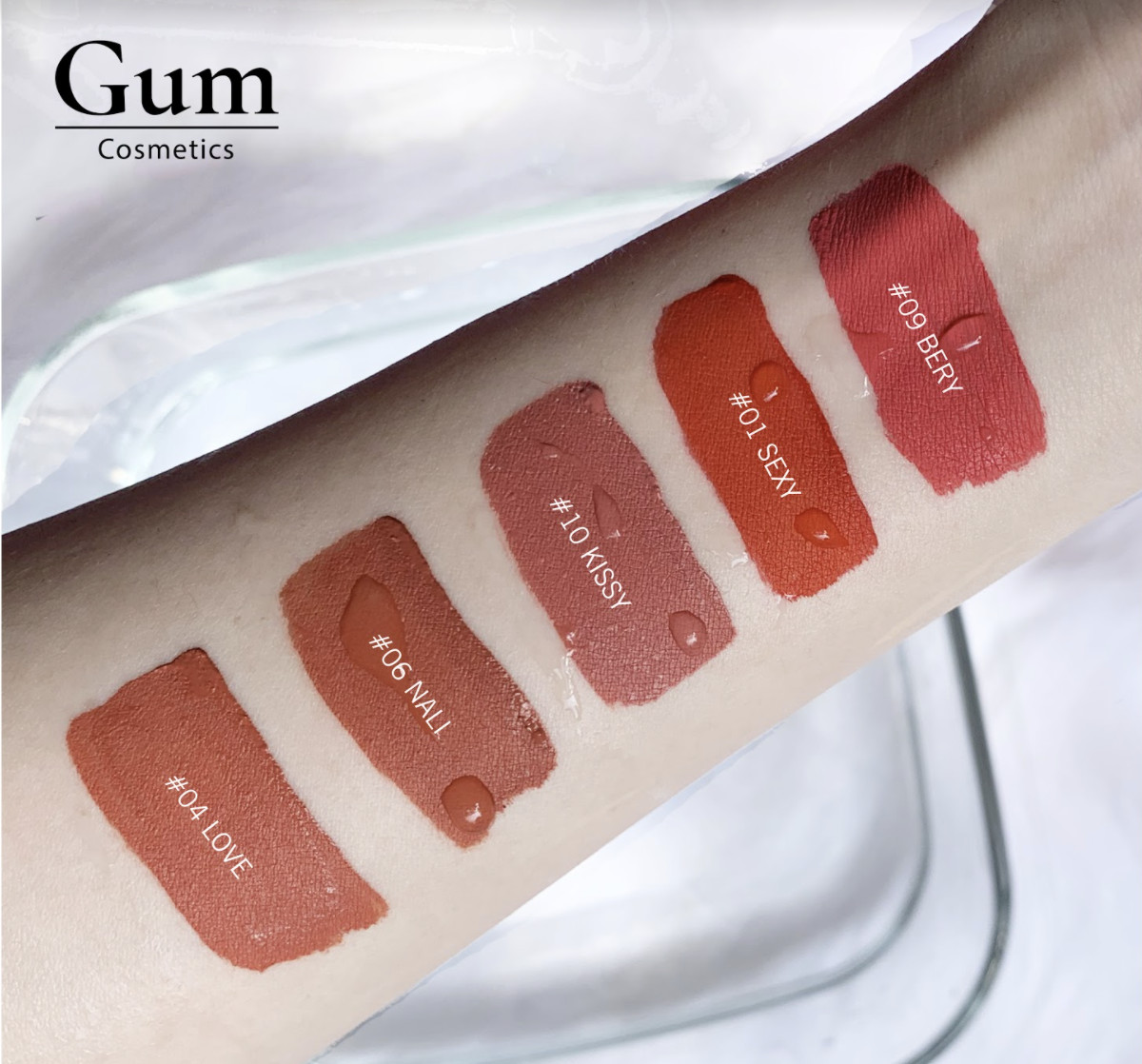 Son Kem Lì Siêu Bền Màu Mềm Mịn Lâu Trôi - Son Môi Màu Đỏ Lên Màu Tự Nhiên - Gum Lipstick 01 - Công Nghệ Nhật Bản - Hàng Chính Hãng