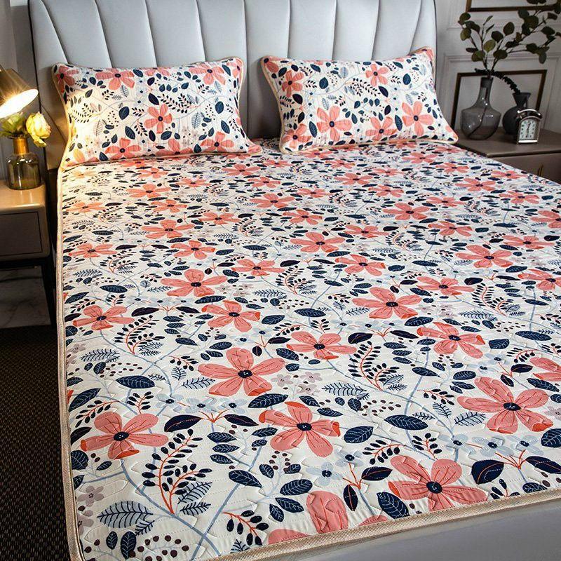 Set chiếu kèm 2 vỏ gối cao su non cao cấp hàng đẹp cực mềm mát