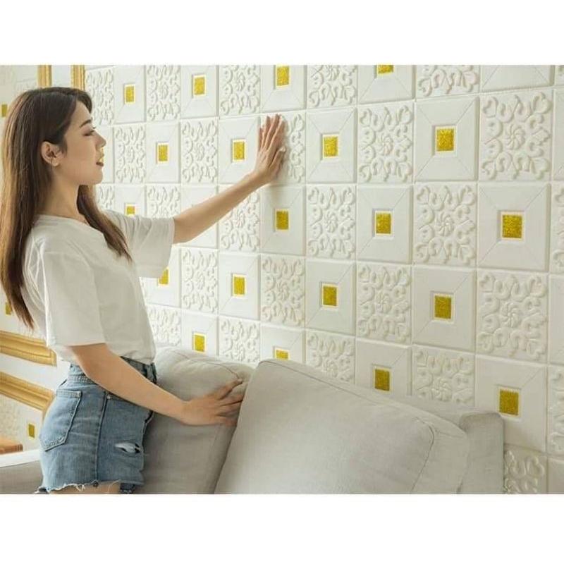 Xốp dán tường hoa văn khổ lớn 70x70cm hàng loại 1