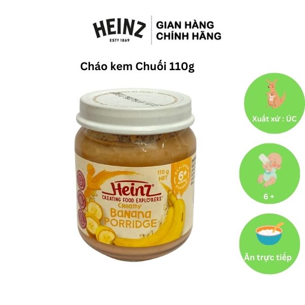 Dinh dưỡng đóng lọ Cháo Kem Chuối HEINZ 110g