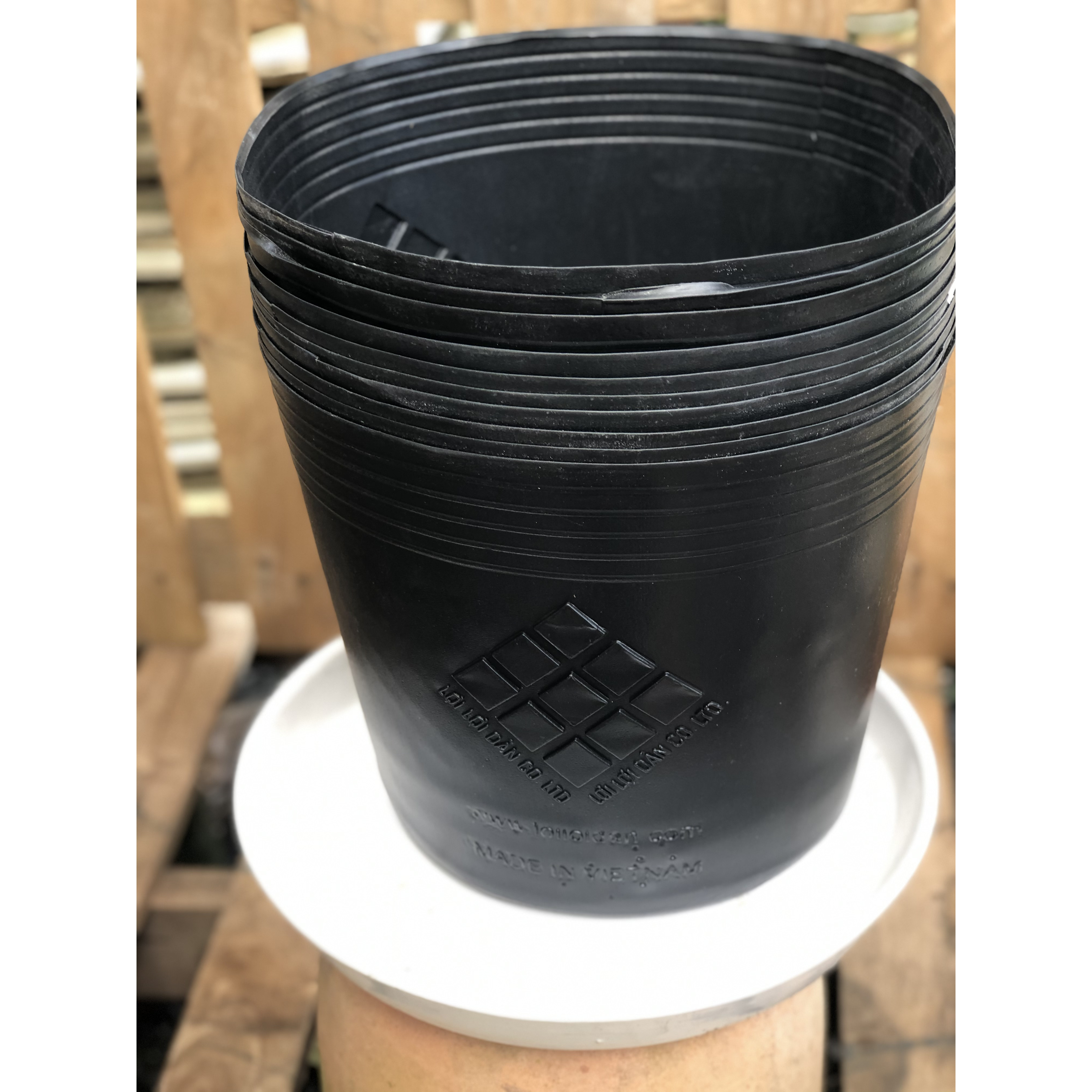 Bộ 10 chậu nhựa trồng cây lâu năm DS5 kích thước fi 330 x 270 mm