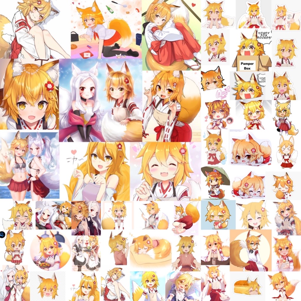 Ảnh Sticker Senko-san 30-60 cái ép lụa khác nhau/ hình dán senko-san