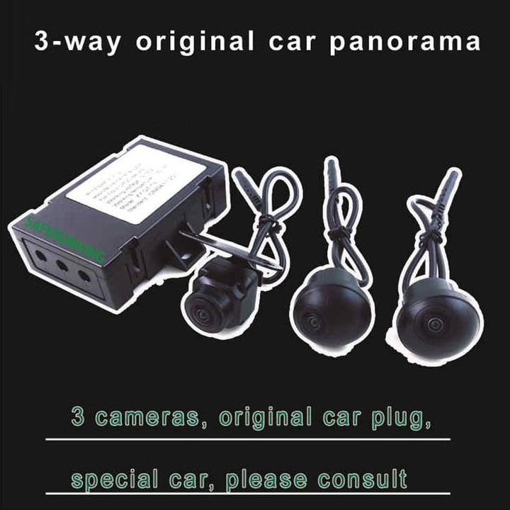 Bộ 3 camera tiến và cạp lề lắp cho màn hình Zin xe ô tô KIA