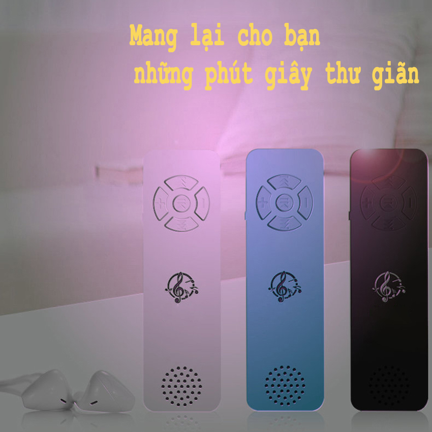 Máy nghe nhạc mp3 có loa ngoài kiểu dáng thời trang tặng tai nghe và dây sạc