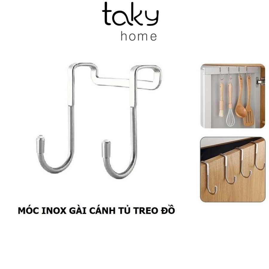 Móc Inox Treo Đồ Hình Chữ S, Gắn Sau Cánh Cửa Tủ, Cửa Nhà Tắm, Nhà Bếp Treo Đồ Đa Năng, Tiện Dụng, Nhỏ Gọn. TakyHome 2015