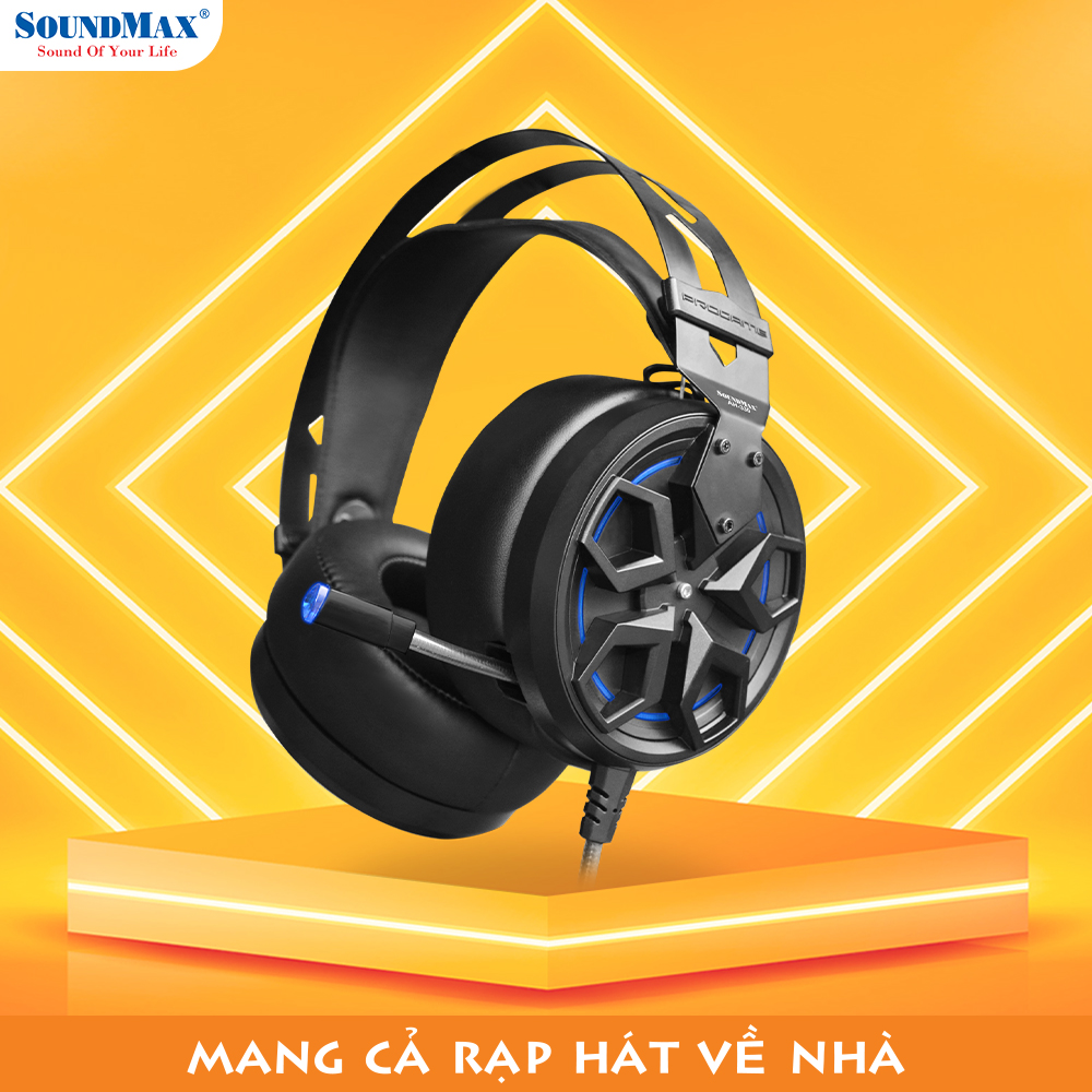 Tai Nghe Chụp Tai SoundMax AH-330 | Tai Nghe Chơi Game SoundMax AH330 | Gaming Headset - Hàng Chính Hãng