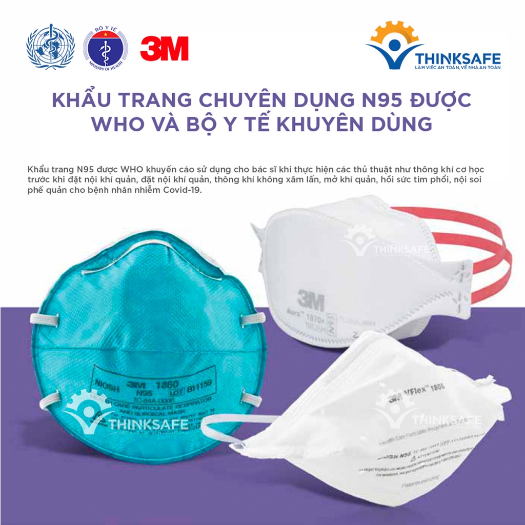 Khẩu trang N95 3M 9105, khẩu trang 3D Mask đạt tiêu chuẩn N95