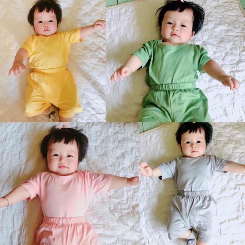 Bộ thun lạnh trơn, bộ cho bé trai / bé gái