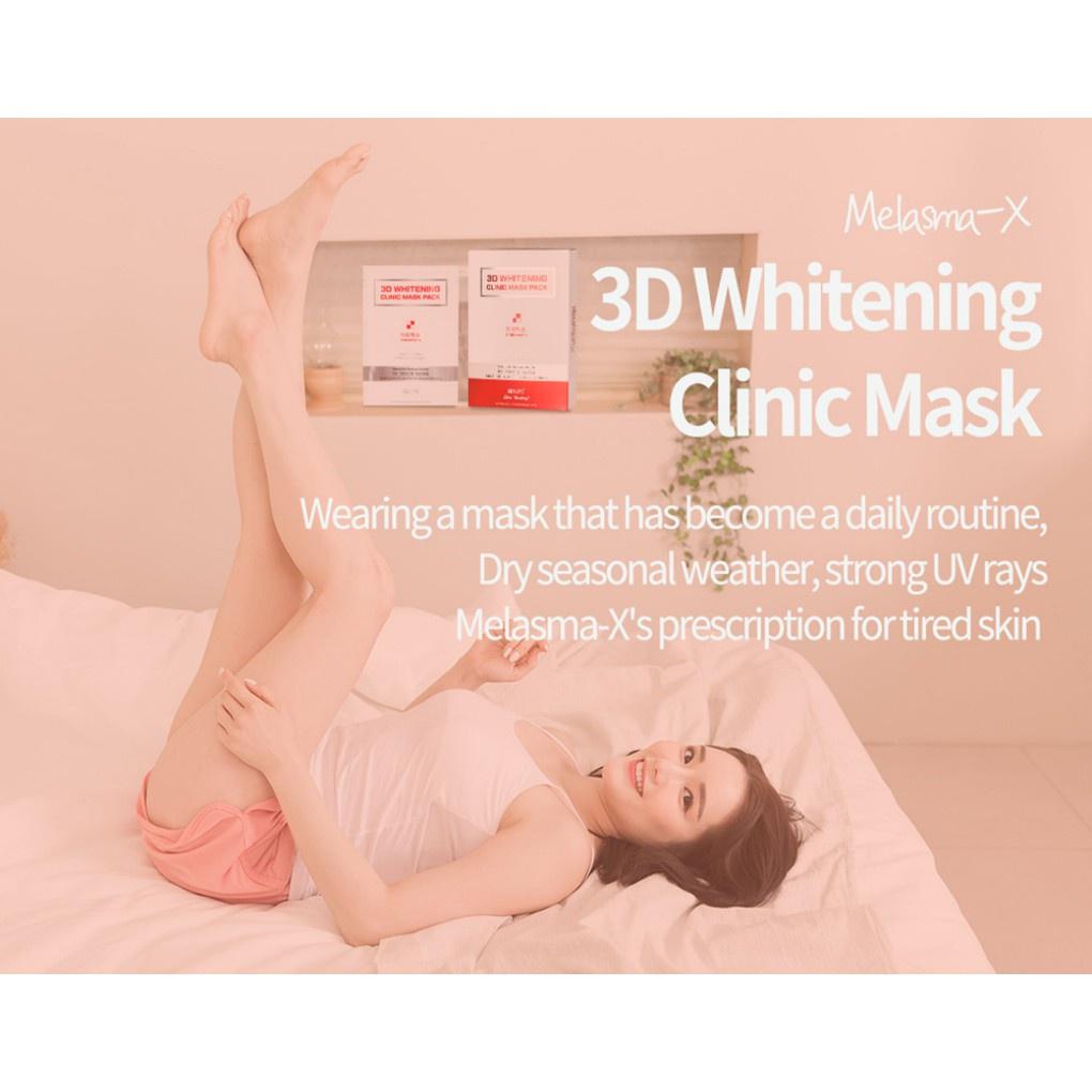 Mặt Nạ Dưỡng Trắng Chống Lão Hóa MELASMA-X 3D Whitening Clinic Mask 30ml x 10 miếng