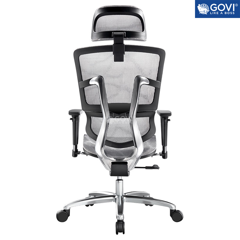 Ghế công thái học Ergonomic GOVI Solid S01 - Chất liệu cao cấp, thiết kế sang trọng, vải lưới nhập khẩu, tựa lưng êm ái