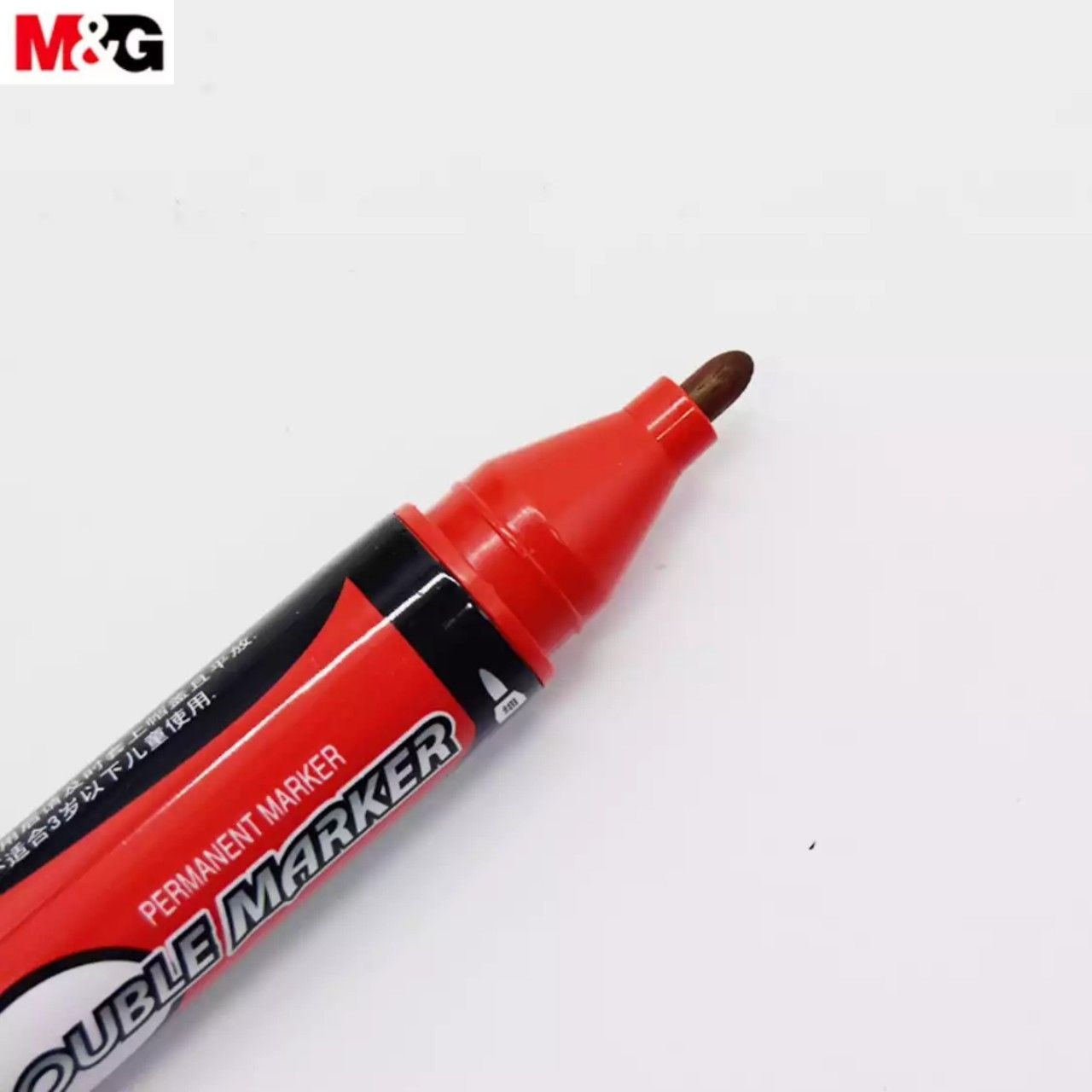 Hộp 12 cây bút lông dầu 2 đầu M&amp;G - 2110 màu đỏ