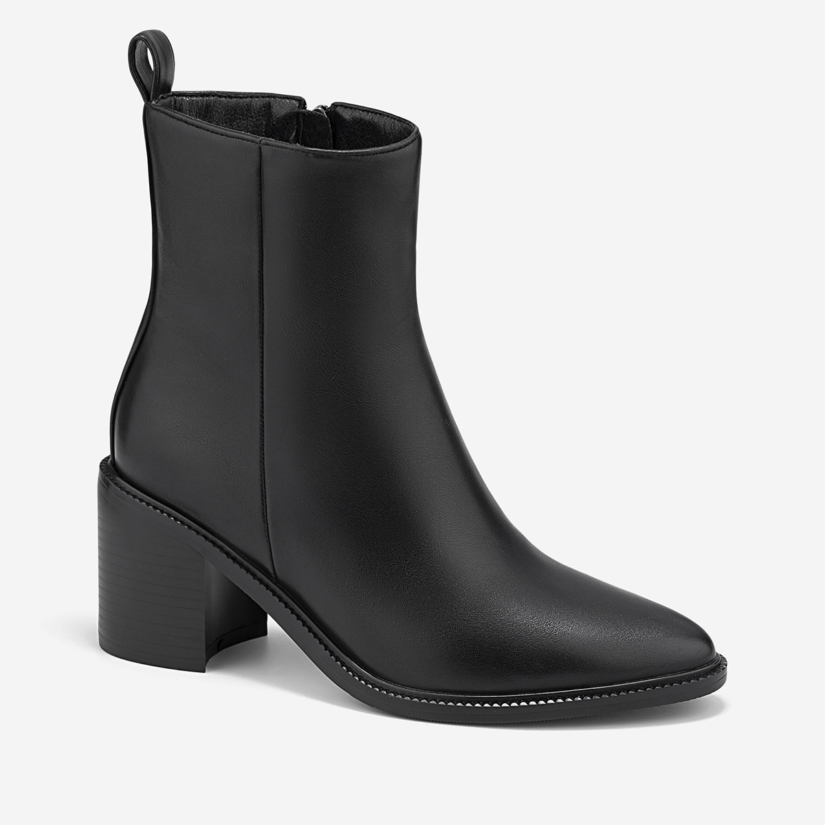 Vascara Giày Ankle Boots Gót Trụ - BOT 0939