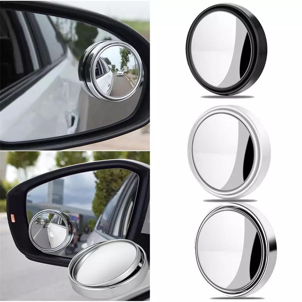 Bộ 2 gương cầu kính lồi, chiếu hậu xóa điểm mù xe hơi, ô tô, xe tải tăng độ an toàn khi tham gia giao thông