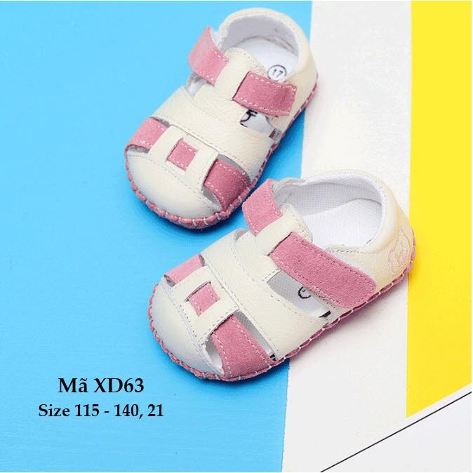 Dép tập đi cho bé - Sandal bé gái tập đi - Giày tập đi XD63