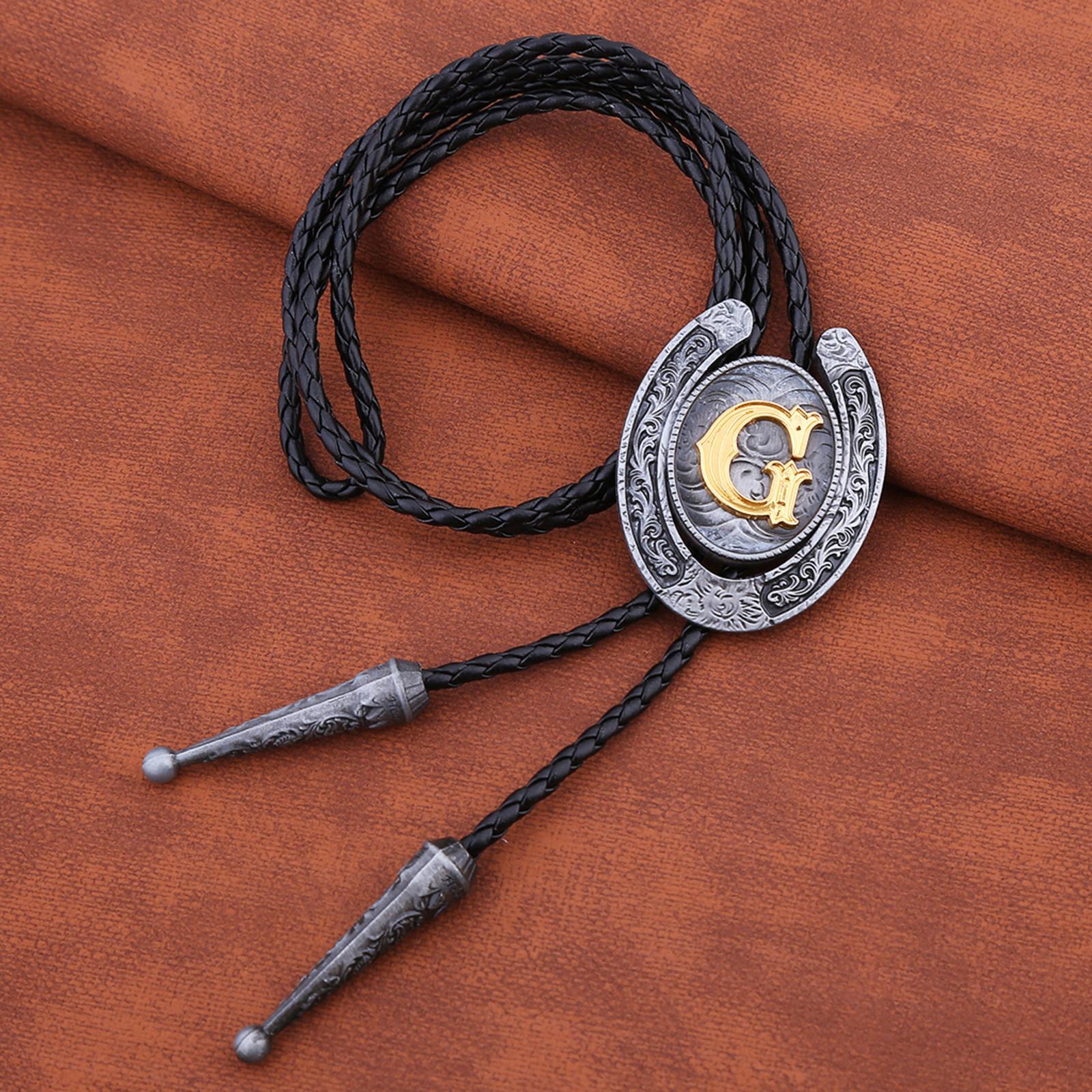 Stylish Bolo Tie PU Leather Jewelry Shirt Neck Ties Clothing Accessory