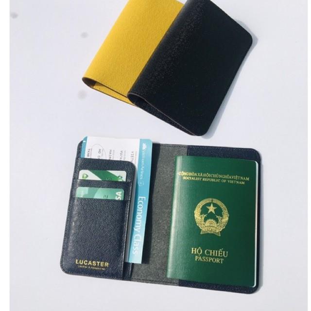 ví đựng hộ chiếu -Lucaster -thời trang -phong cách LU-001 -BH 12tháng