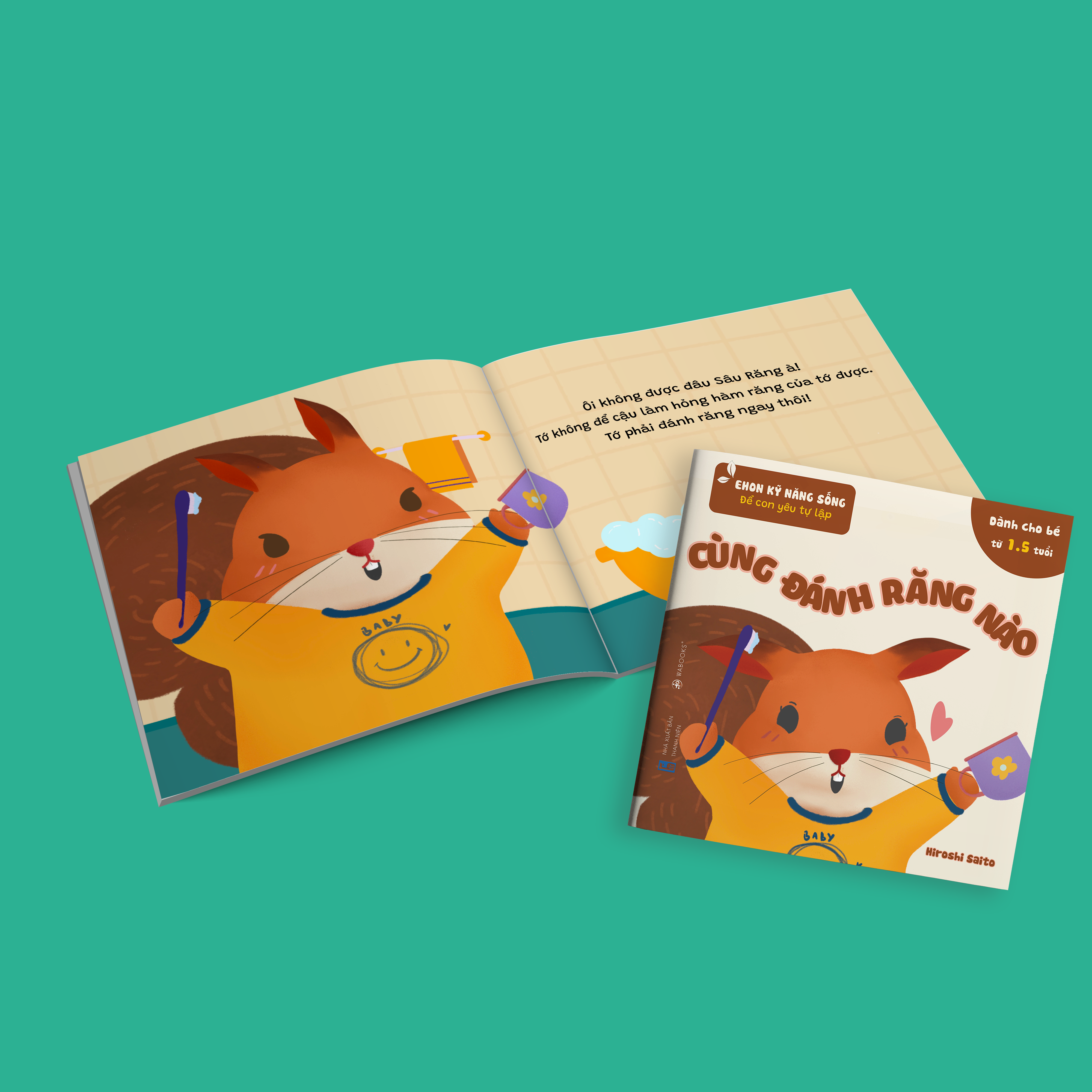Sách Ehon Kỹ Năng Sống Để Con Yêu Tự Lập - Cùng Đánh Răng Nào
