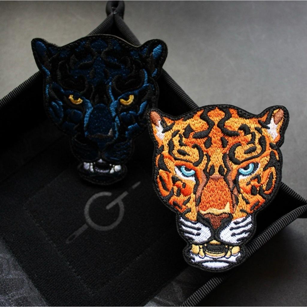 Patch_velcro thêu hình báo đốm dán ba lô_quần áo_túi xách