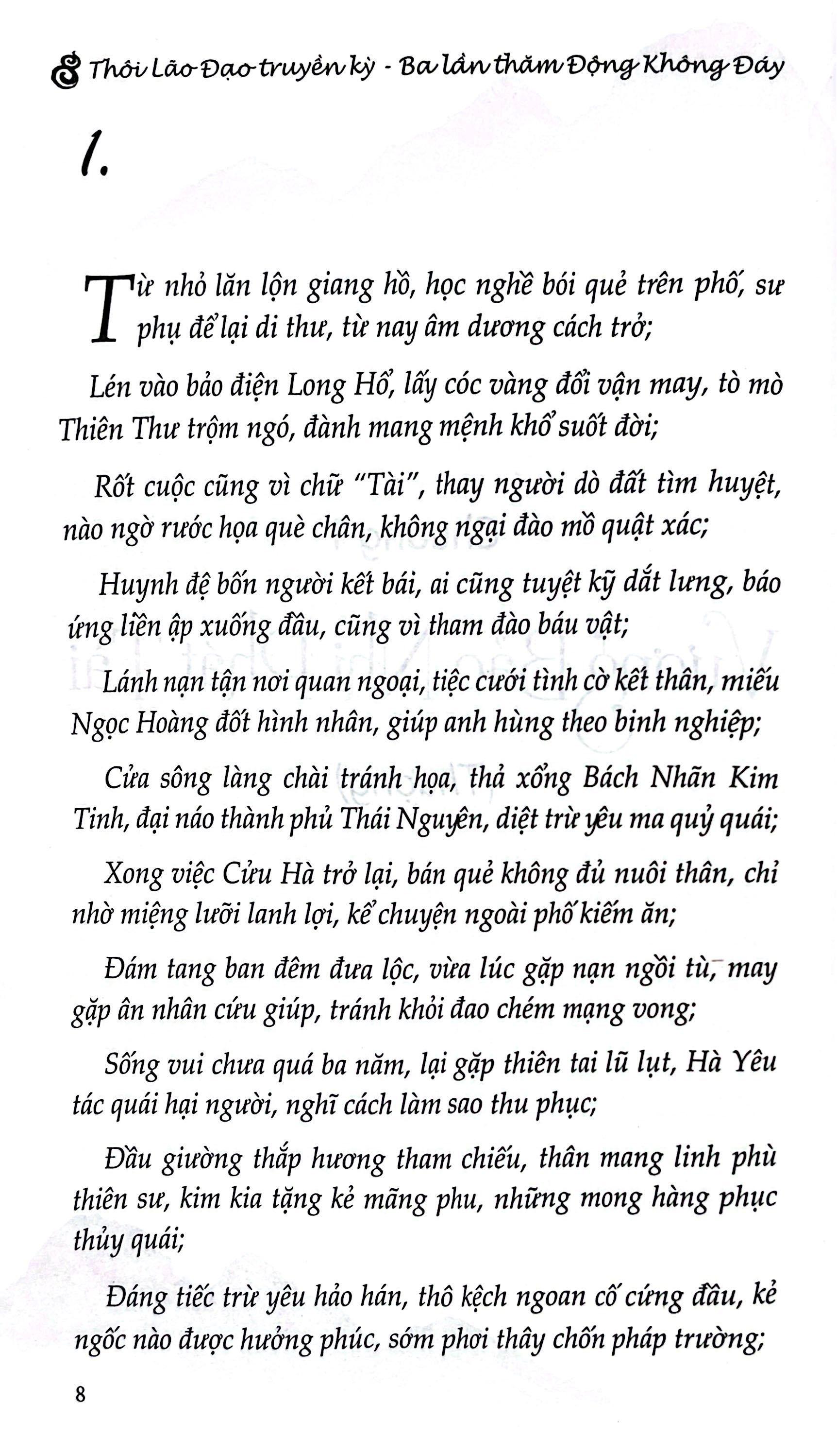 Sách - Thôi Lão Đạo Truyền Kỳ - Ba Lần Thăm Động Không Đáy