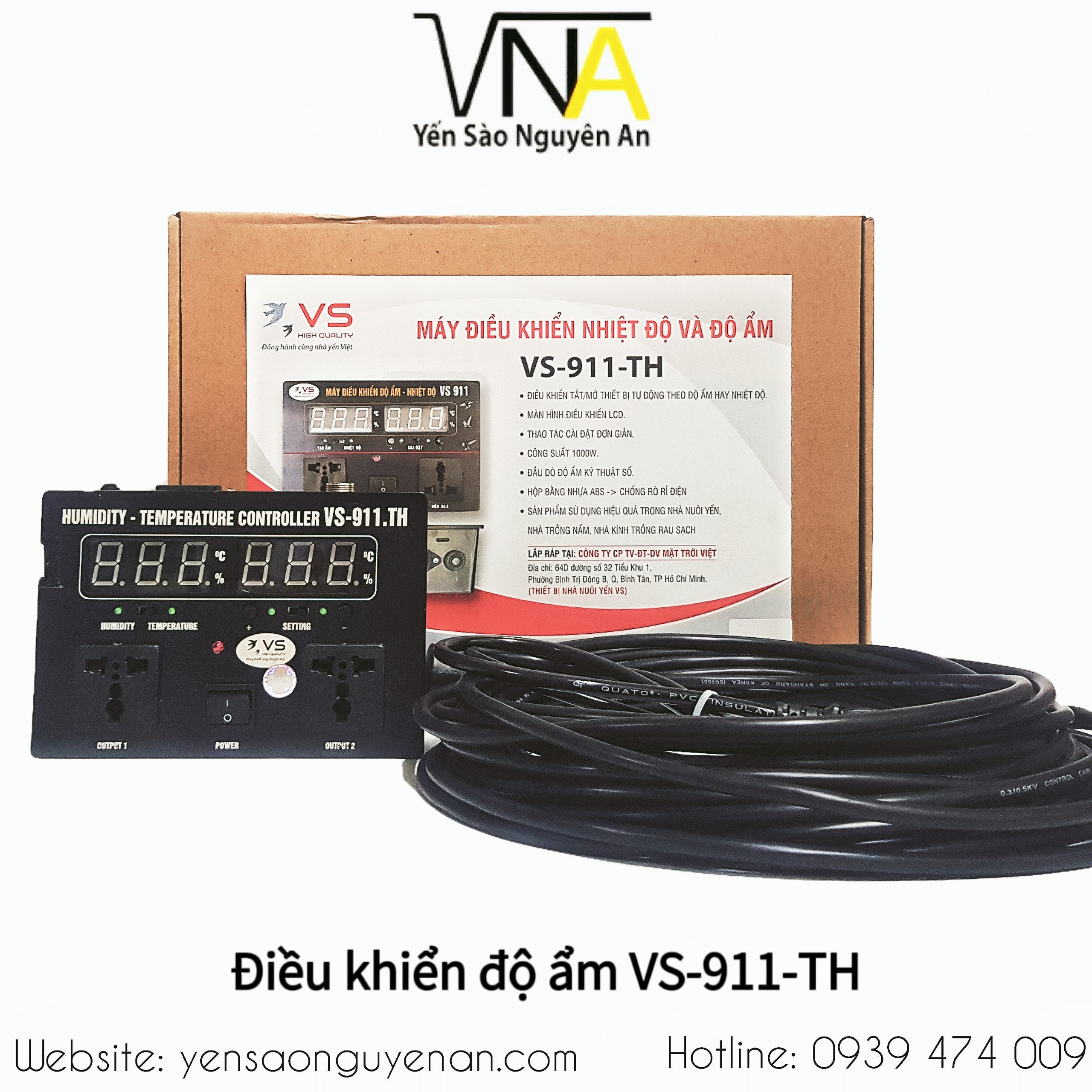 Thiết bị điều khiển nhiệt độ - ẩm độ VS-911-TH