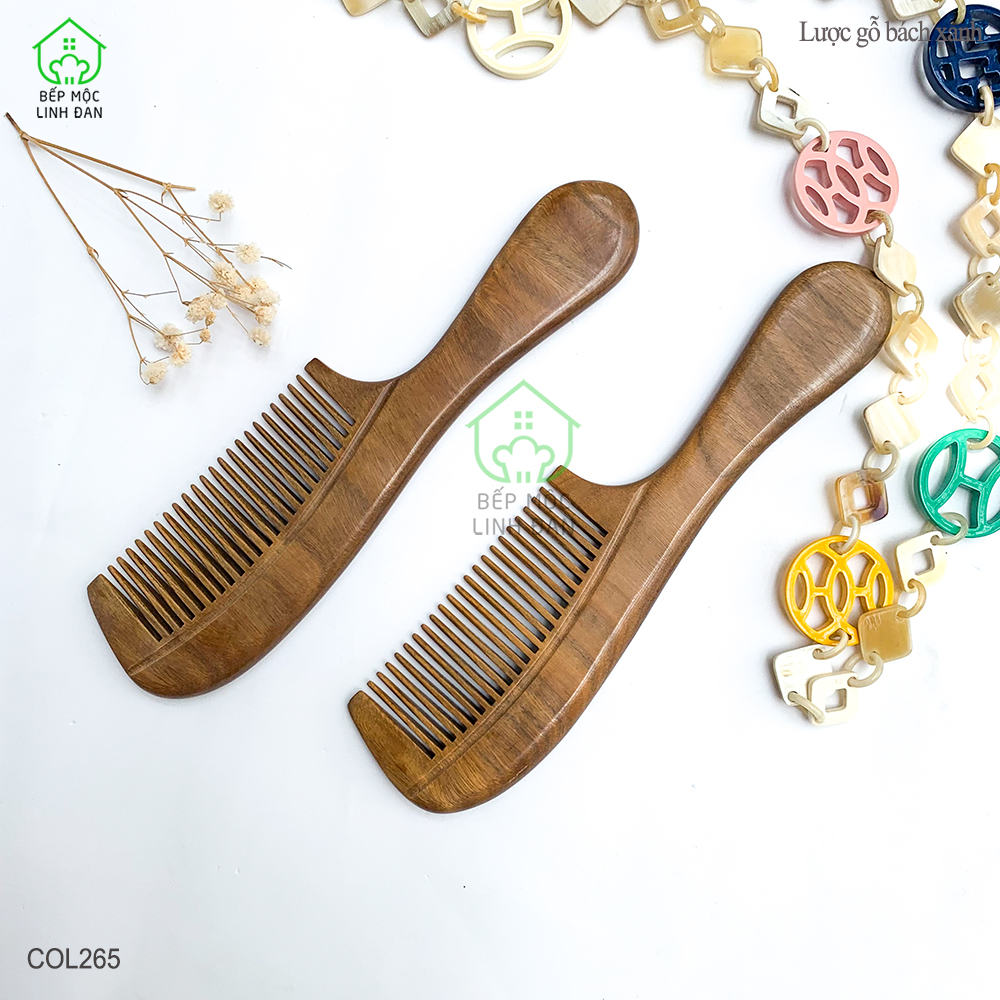 Lược Gỗ Thơm (Size:L - 19cm) Giúp Tóc Suôn &amp; Mềm Không Làm Rụng - COL265