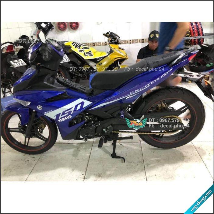 Tem Rời Exciter 150 Xanh Trắng GP