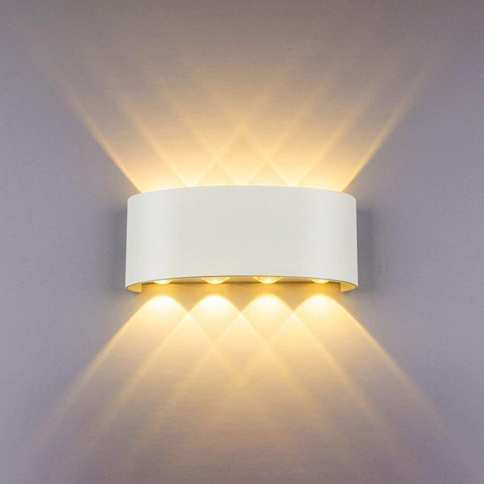 Đèn Hắt Tường 2 Đầu 8 Mắt Chống Nước